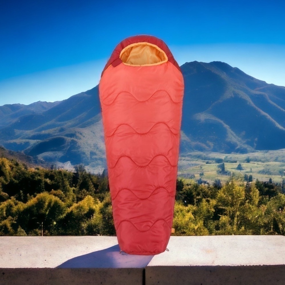 Firefly Mummy Sleeping Bag Youth Age 9-12 Red Orange NEW
